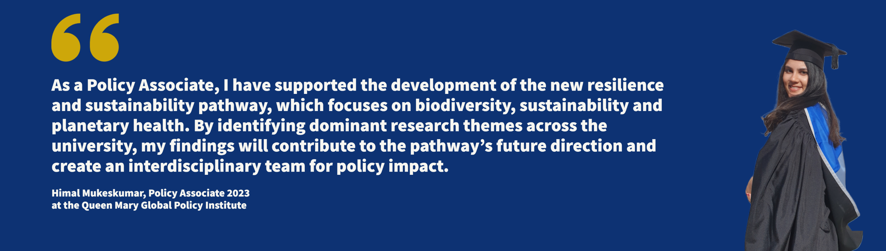 A quote from one of the 2023 cohort of Policy Associates