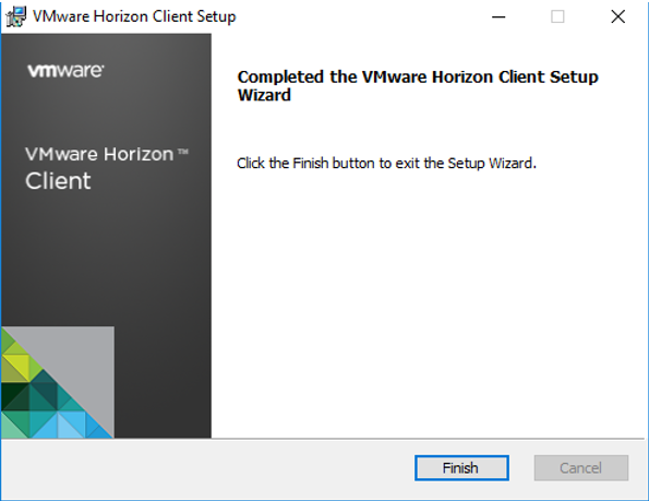 Install VMwar Client step 7