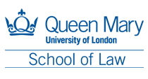School of Law logo blue writing on white background 