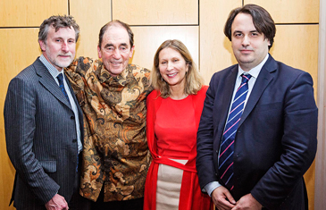 Stephen Bowen, Justice Albie Sachs, Geraldine Van Beuren and Valsamis Mitsilegas