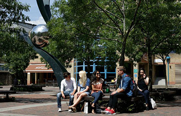 Students outside