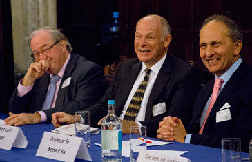 Prof Julian Lew, Lord Neuberger and Sir Bernard Rix