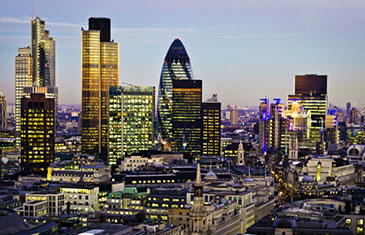 London at night