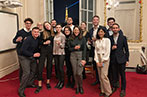 CCLS Paris students at the drinks reception after an event on Arbitration