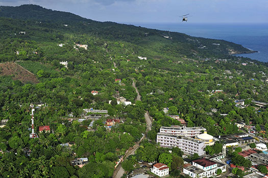 A residential area of Port au Prince, Haiti