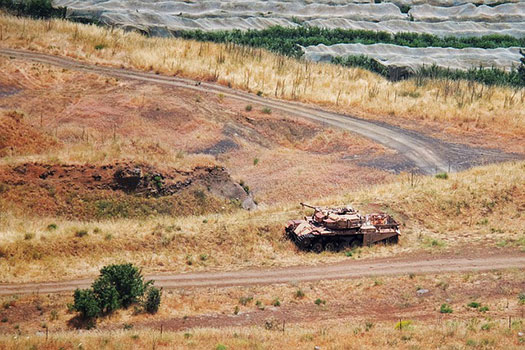 Israeli tank in the desert
