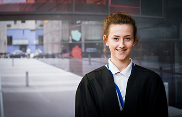 A Widening Participation student outside QMUL