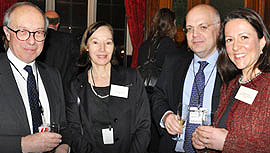 Lord Hope, Dr Vivienne Forrest, Academic Director of the FBLS, Professor Spyros Maniatis and Dr Maxi Scherer from Queen Mary