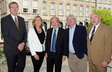 Sean McConville at the launch with other members of the project