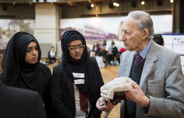 Newham students with Victor Tunkel from the School of Law