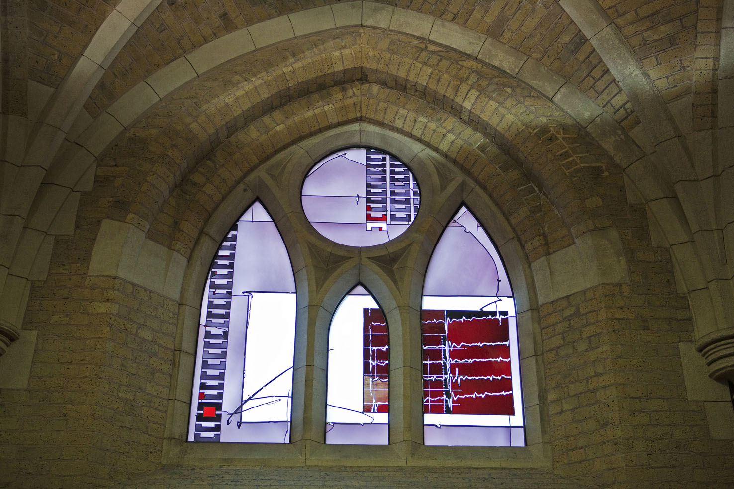 A photograph of the Medical Diagnosis Window at Whitechapel Library