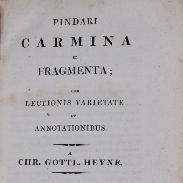 Title Page of Carmina, cum versione latina