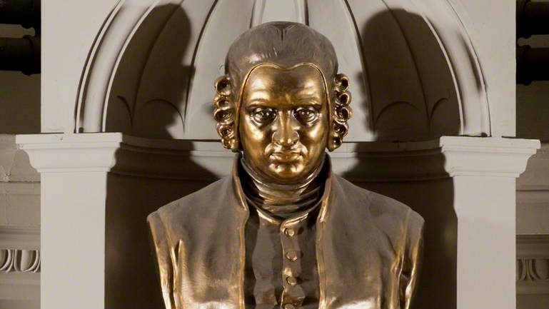 Bust of Johnson in the Octagon