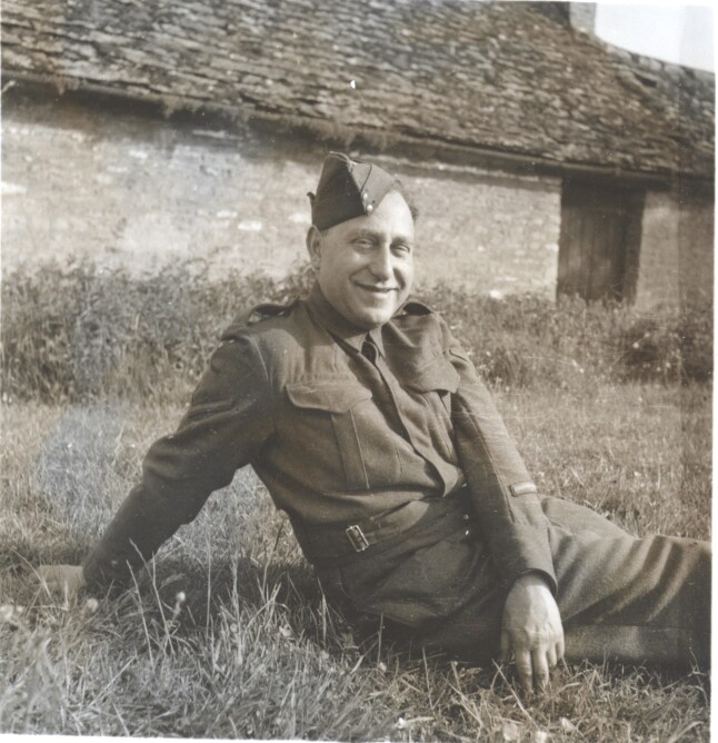 Schmitthoff in army uniform, c1940s, Clive Macmillan Schmitthoff, Queen Mary Archives, CMS/TEMP/2/7