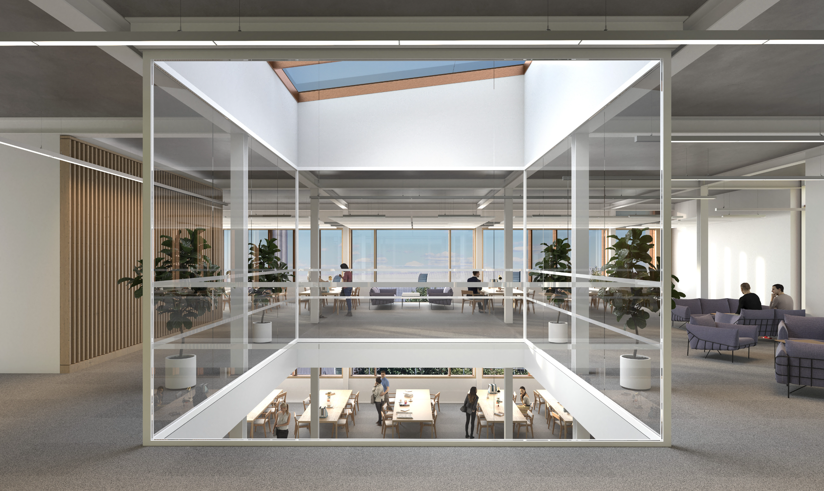 Artists impression of the interior of the library extension