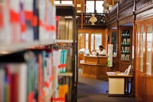 Welcome Desk at West Smithfield Library