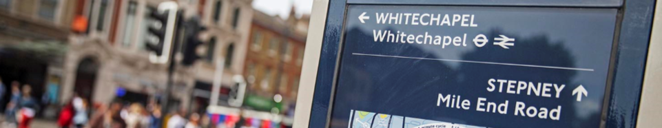 street sign for whitechapel