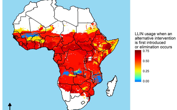 Malaria interventions map