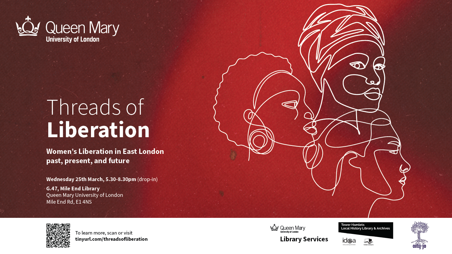 A poster promoting the Threads of Liberation event
