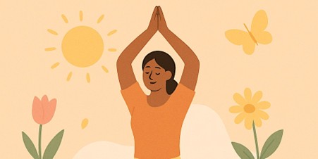 Image of a woman doing yoga