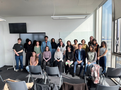 A picture of all those involved in the event for Breaking Barriers in Science