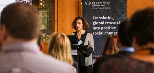 Dr Stella Ladi presents at the Queen Mary Global Policy Institute