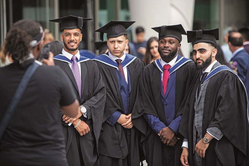 Students graduating 