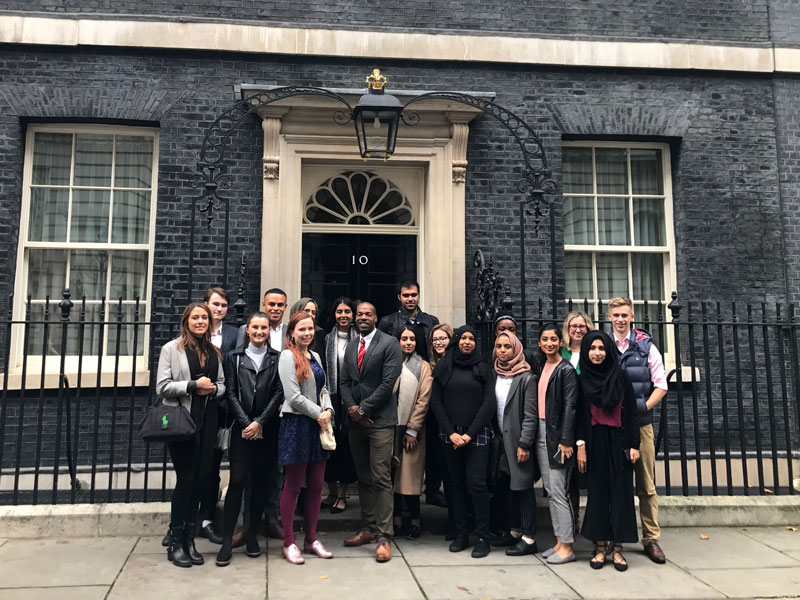 QInsight participants visiting Downing Street
