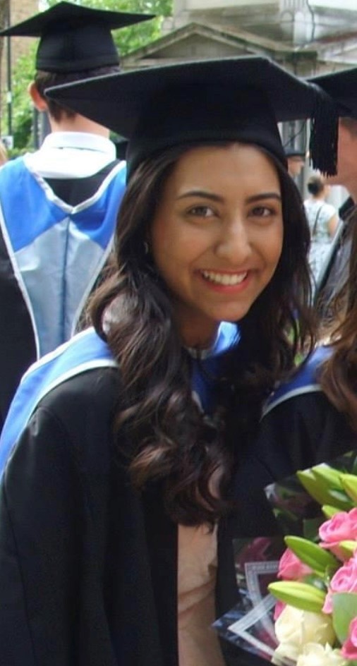 Anum Ahmed on her graduation day