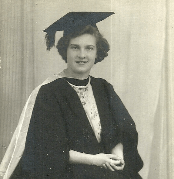 Pamela Boulton on the day of her graduation