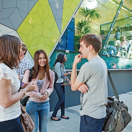 Students on Mile End Campus