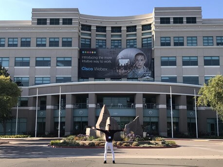 Vijay Gill at the Cisco Headquarters in San Jose, California, for the 2018 Out 4 Undergrad Tech Conference.
