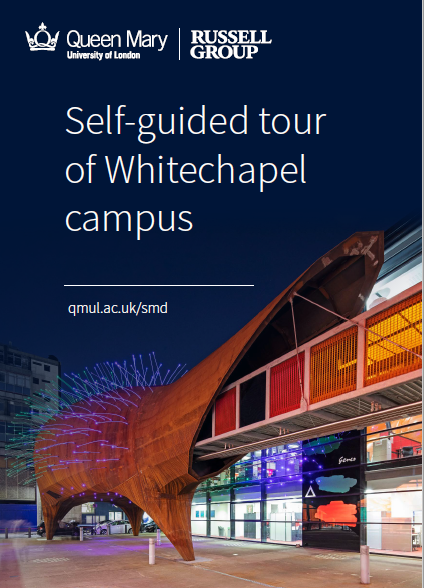 Front cover image of Whitechapel campus self-guided tour leaflet