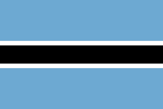 Flag for Botswana