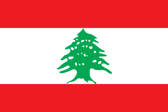 Flag for Lebanon