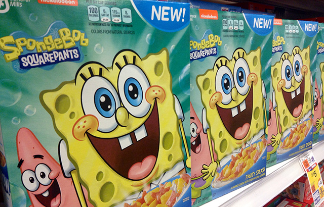 Cartoons on food packaging. Credit: Mike Mozart (CC BY 2.0)