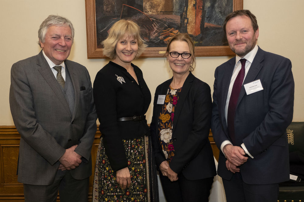 Left to right: Lord Tim Clement-Jones, Lise Bertlesen, Professor Kathryn Richardson and Professor Colin Grant