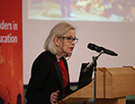 Professor Stephanie Marshall at the Future of Teaching, Learning and Leadership event at Queen Mary. Credit: Queen Mary