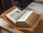 The Great Bible in the Old Library of St John’s College, Cambridge. Credit: Ian McKee, by permission of the Master and Fellows of St John's College, Cambridge.
