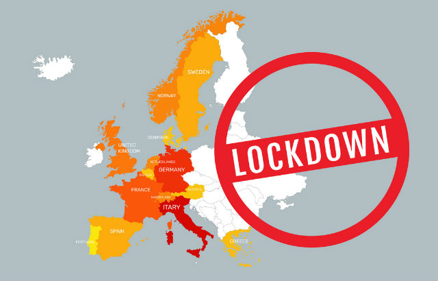 Europe is on lockdown due to coronavirus