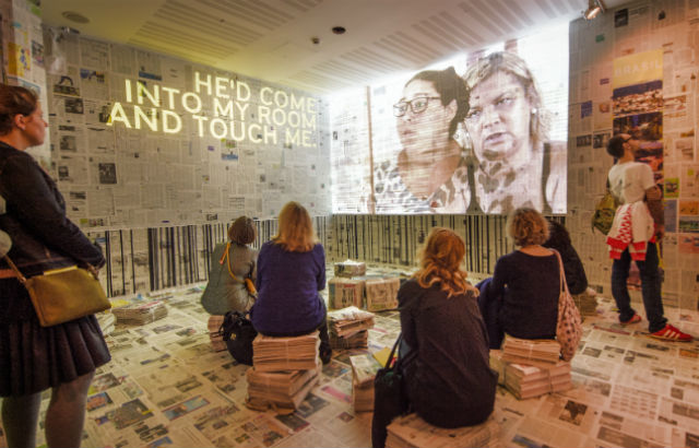 An installation at the Southbank Centre showcased the research from Rio de Janeiro