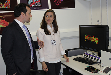 Dr Natalia Reglero with Chris Green MP