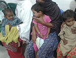 Children taking part in the vitamin D study in Punjab, Pakistan