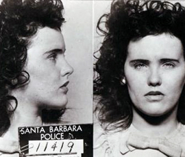 Elizabeth Short's arrest photo from 1943 for underage drinking