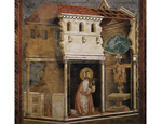 Painting by Giotto of St Francis - Miracle of the Crucifix
