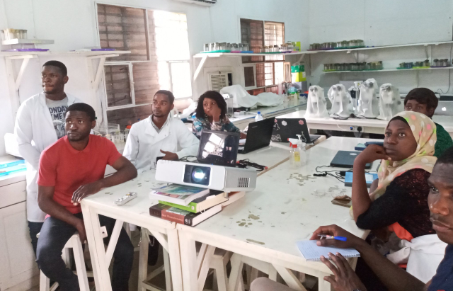 Members of the Drosophila Laboratory, University of Ibadan, Nigeria participating. Credit: DrosAfrica