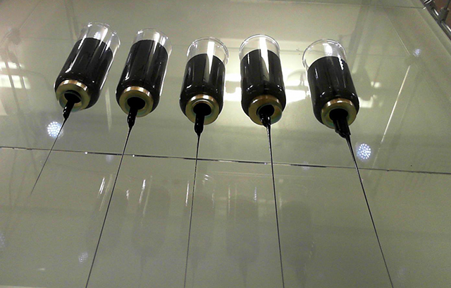 QMUL's pitch drop experiment: the view from the bottom camera