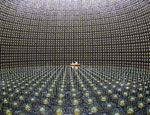 Inside the detector vessel at SuperKamiokande (University of Tokyo)