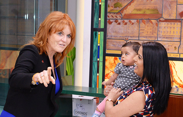 The Duchess of York with pre-eclampsia patient Bina Ghelani