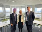 (L-R) Cllr Jas Athwal Leader of Redbridge Council, Professor Stephanie Marshall, Vice Principal of Education at Queen Mary, Professor Anthony Warrens, Dean for Education, Faculty of Medicine and Dentistry